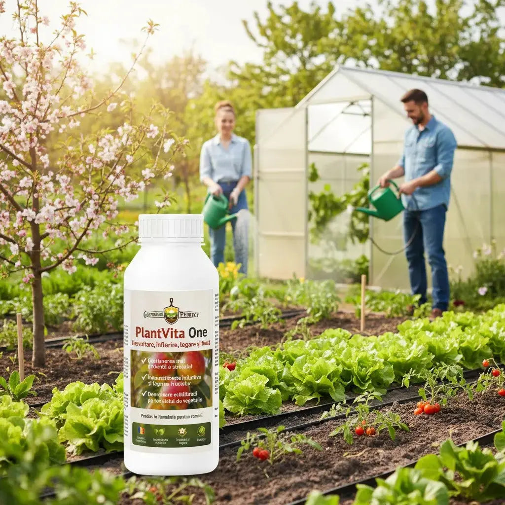 PlantVita One™ - Motorul tău pentru o recoltă bogată, de la floare la fruct. Gospodarul Perfect