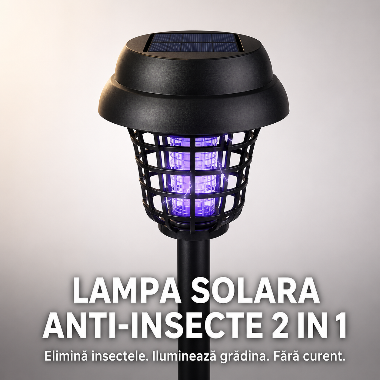 Lampa Solara Anti-Insecte 2 in 1 Gospodarul Perfect