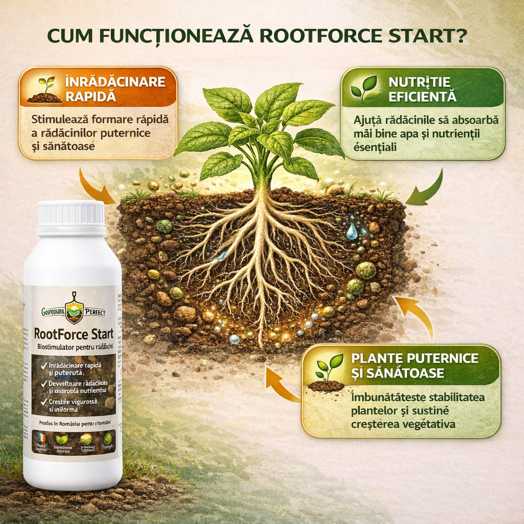 RootForce Start™ - Start puternic pentru rădăcini - 1L Gospodarul Perfect